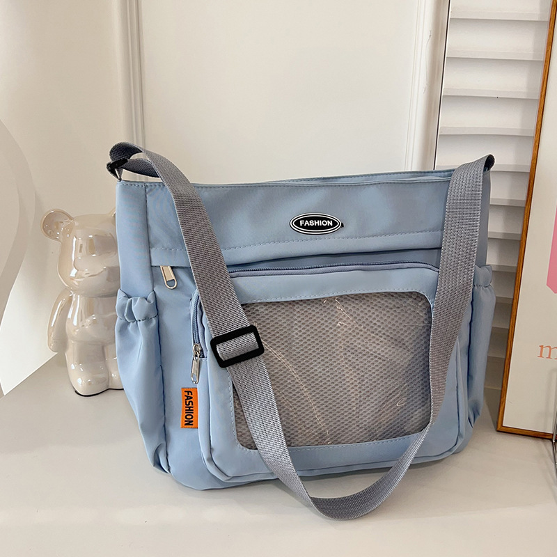Free Delivery Designer Bag Ins Women's Transparent JK Pain Daily Large Capacity Versatile College Student Girl Tutoring Single Shoulder Tote Bag 
