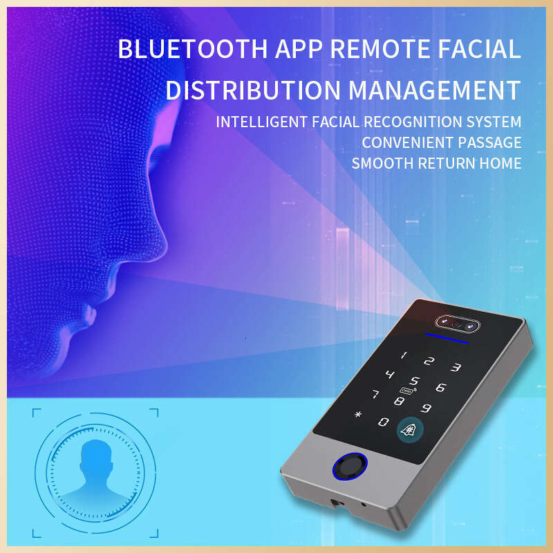 Waterproof facial access control hine, intelligent fingerprint glass office attendance lock, all locked