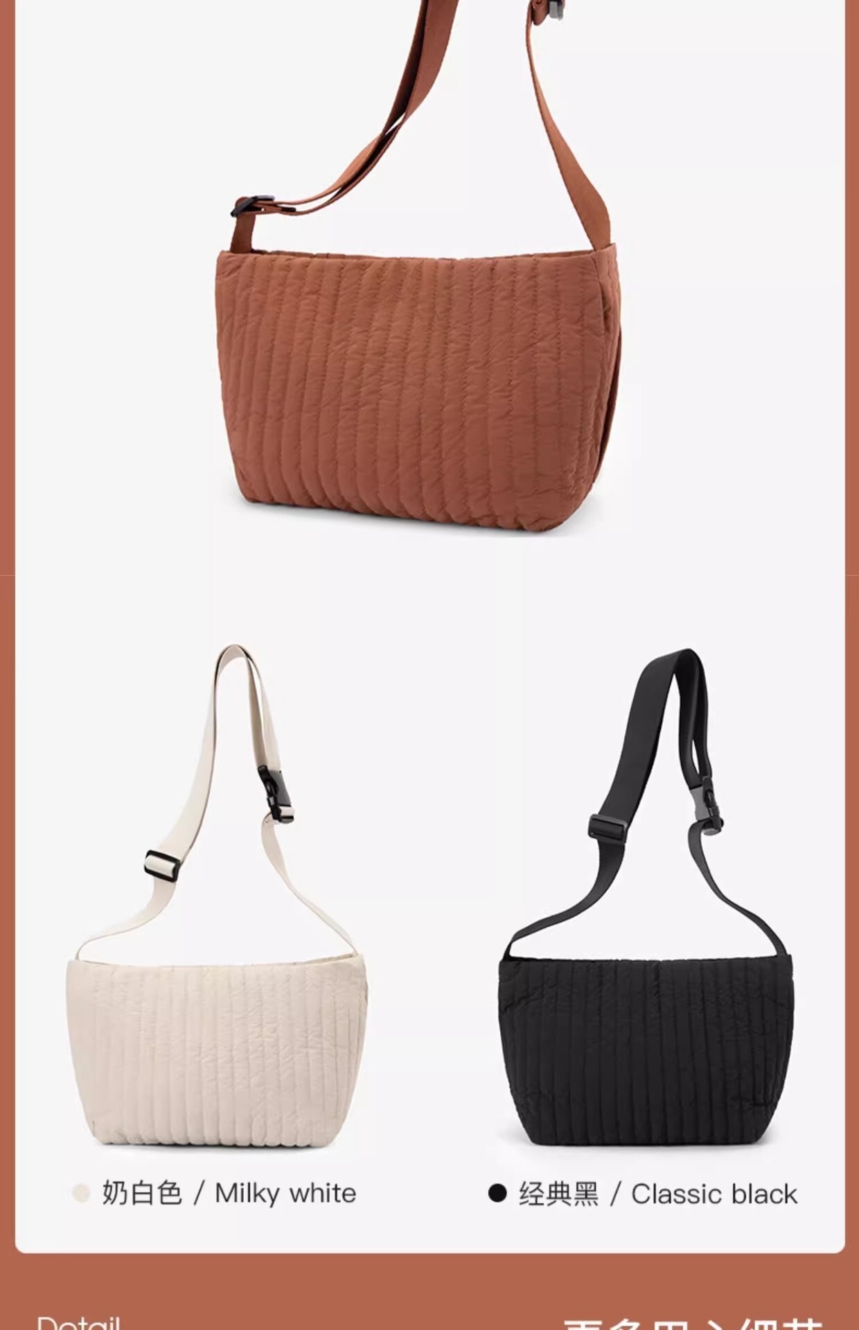 2025S designer gold ingot loose crossbody cloud lightweight canvas summer new travel large capacity shoulder bag women bag