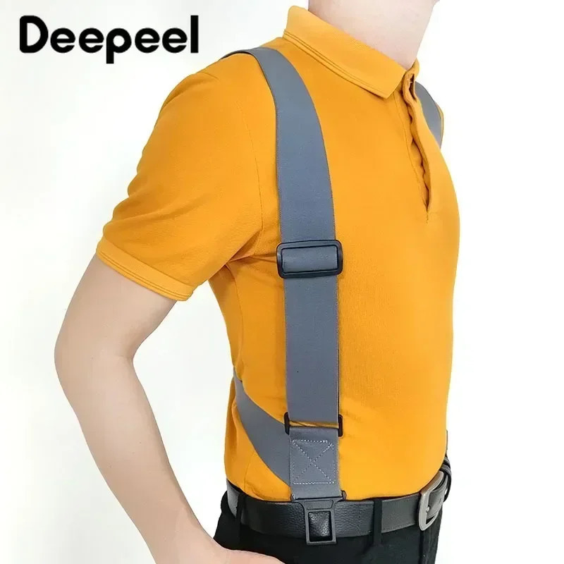 1Pc 5cm*120cm Adult Mens Elastic Wide Braces Mens Suspenders Adjustable X Type Strap Male Jockstrap Sport Work Suspender 250515