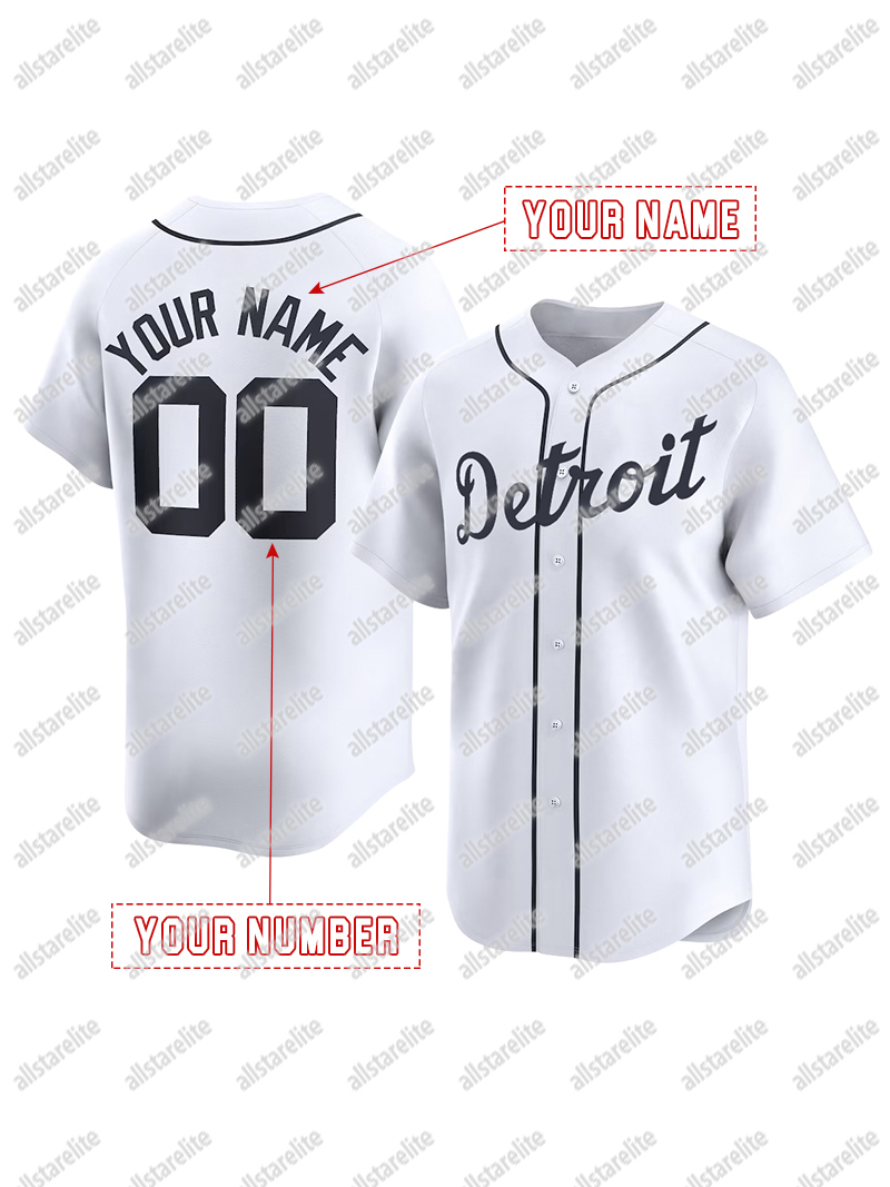 Tarik Skubal Custom Baseball Jerseys Spencer Torkelson Kerry Carpenter Zach McKinstry Riley Greene Mens Womens Youth Embroidery