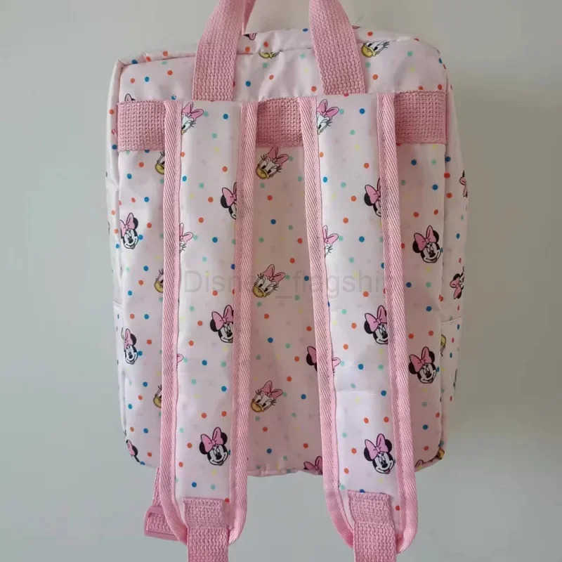 Disney Fashion Children Bags Baby Minnie Mouse Printed Backpack Kindergarten Cartoon SchoolbagXJ250515