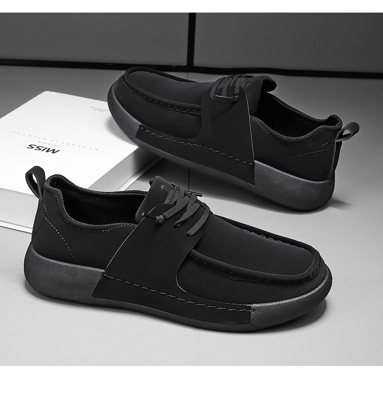 Men's 2025 spring suede one foot driving new men's casual bean shoes