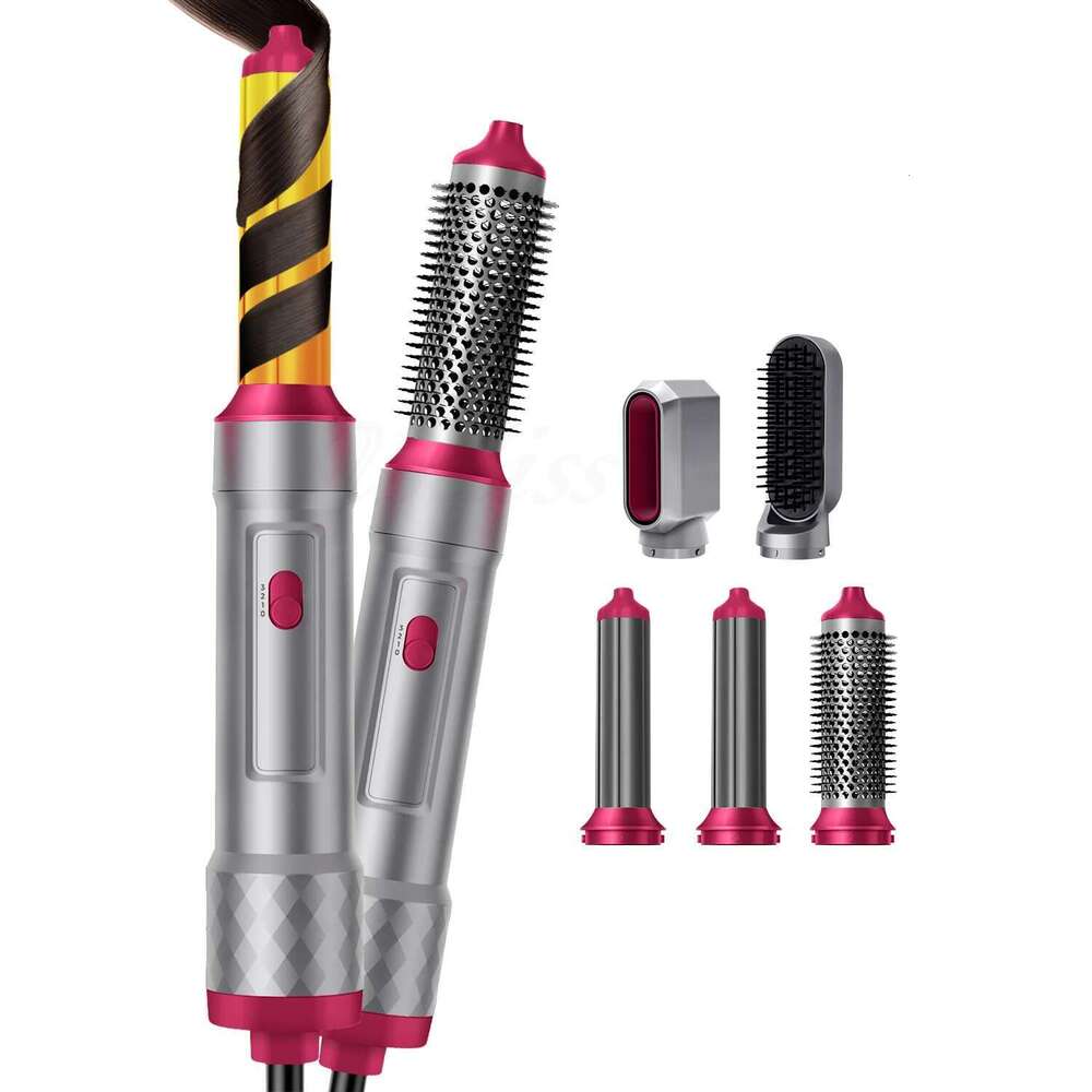 New 5 In1 Dryer Iron Straightener Brush Electric Hairdryer Curling Wand Styling Comb Multi Hair Styler