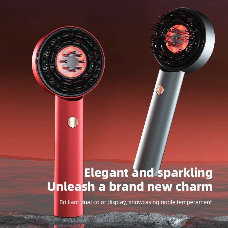 Electric massager hairdressing comb infrared light wave scalp applicator essence liquid nursing intr