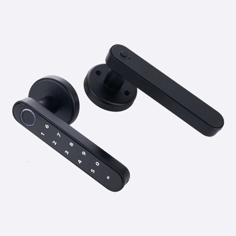 Spherical fingerprint lock cross-border smart lock wooden door electronic door lock foreign trade one-grip single tongue graffiti smart lock