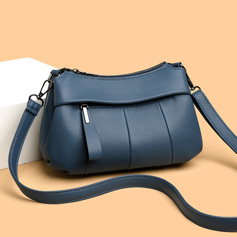 New Fashion Crossbody Bag Retro High end Atmospheric Texture Women's Soft Leather New Bag Women's Crossbody Bag Fashion Simple Women's 