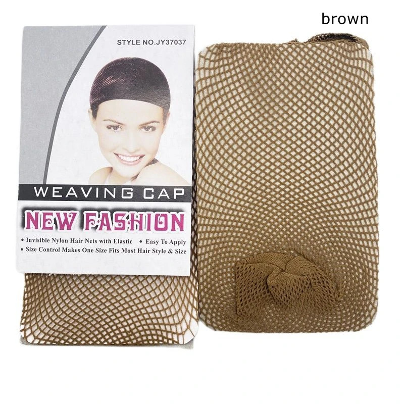 4 pieces TOP OPEN Black Fashion Weaving Cap Stretchable Elastic Hair Net Snood Wig Cap Hairnet Hair Mesh 250513