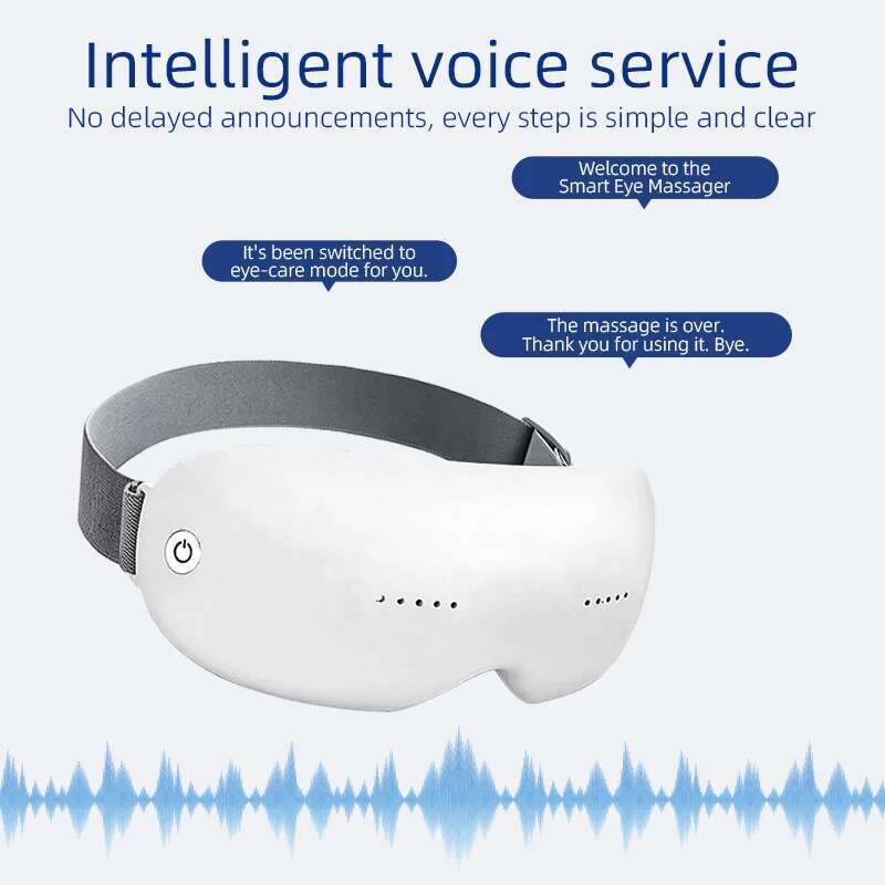 New 10D Intelligent Vibration Hot Compress Bluetooth Music Eye Massager Relax Relieve Fatigue