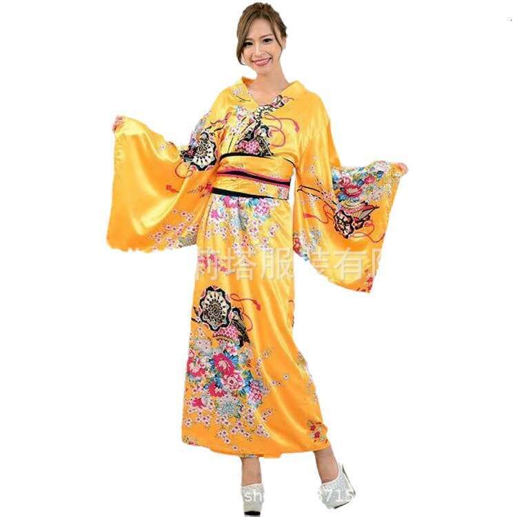 Traditional Japanese women's formal bathrobe, anime photo set, kimono stage performance costumes, photography