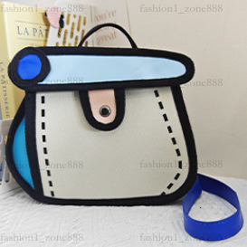 Super Cute Designer Bag Fashion 2D Cartoon Tote Bag High Quality Canvas Handbag Luxury Mini Shoulder Bags Outdoor Beach Party Holiday Gift Summer Godd