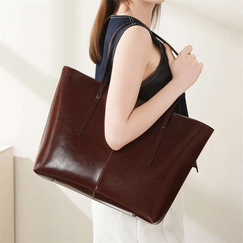 High Quality Designer Bags 2025 Cowhide Genuine Leather Large Tote For Women 2025 Designer A4 Work Shoulder Bags Shopping Ladies Handbags Luxury Bag