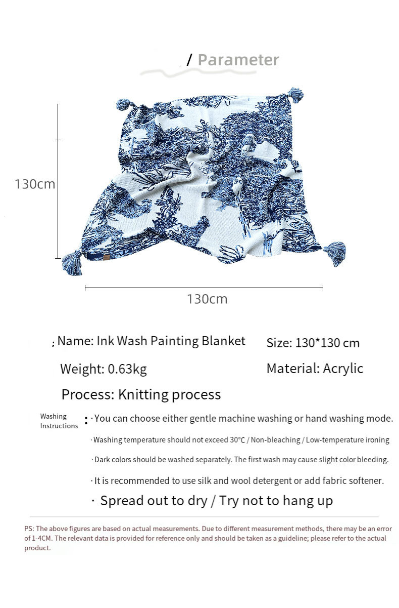 Summer new French warm knit blanket air conditioning nap blanket sofa leisure blanket, a blanket multi-purpose