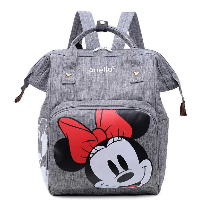 Disney New Disney Diaper Bags Women Backpack Mickey Mouse Travel Nursing Bag Baby Care Large Capacity Mommy Multifunction Shoulder BagXJ250515
