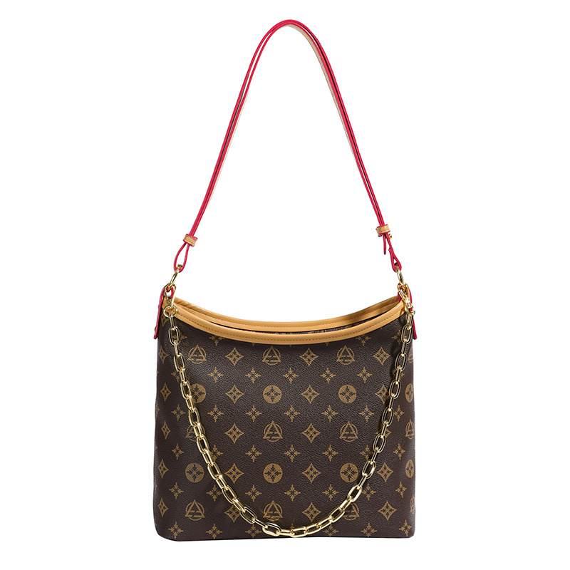 Free shipping 2025 new designer bag fashionable commuting large capacity bucket bag premium texture printed single shoulder diagonal cross bag for wom