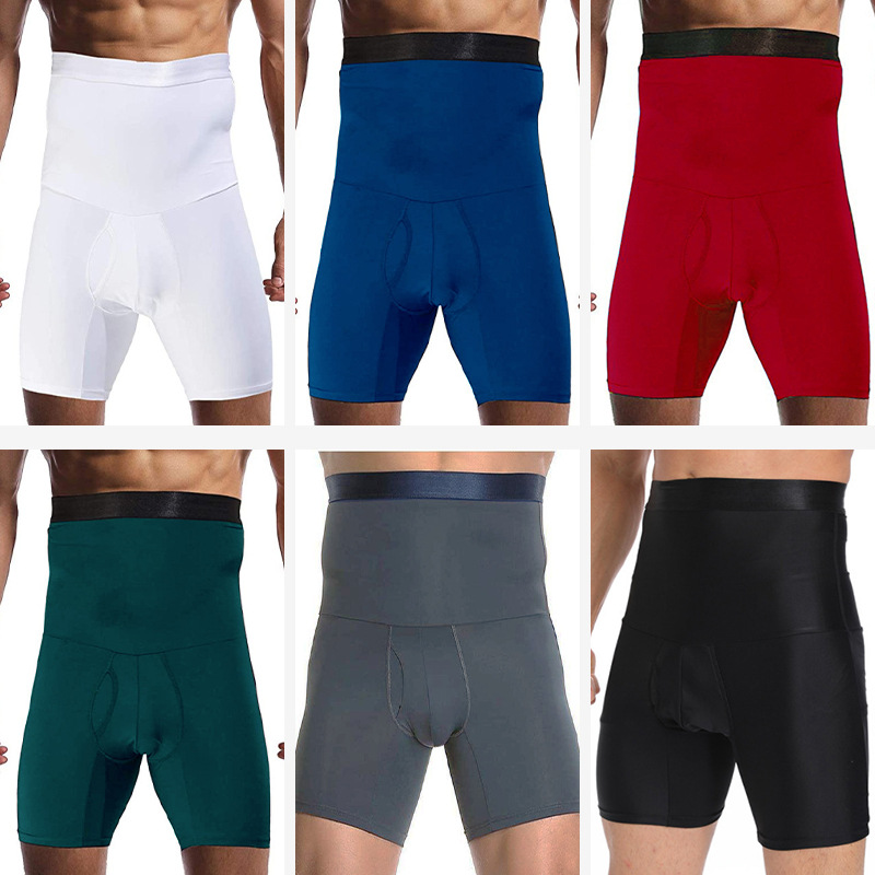 Man Fitness Pants Underwear Body Shaper Tummy Control Abdomen Seamless Belly Girdle Briefs Weight Loss Pants Reducer Panties Compression Belly Slimmin