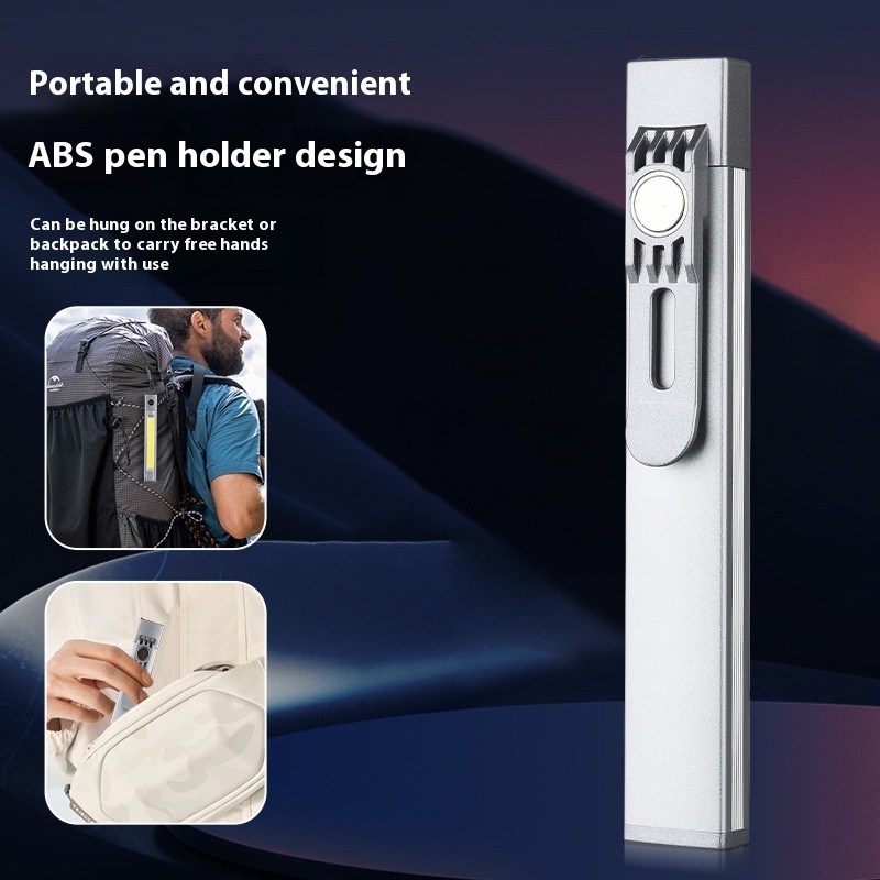 Multi functional laser high brighess floodlight pen TYPE-C charging side light magnetic suction flashlight hot-sale products