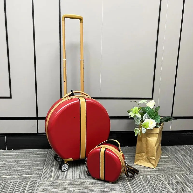 18 inch travel suitcase set carry on small bag with wheels trrolley luggage case female boarding suitcase lightweight luggage 250514