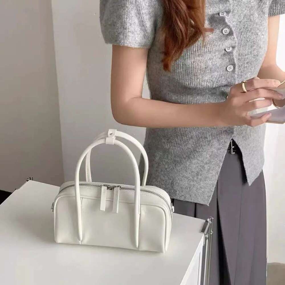 Genuine Leather Women's Small Square Single Shoulder Crossbody Bag, Korean Version, Versatile Texture Commut