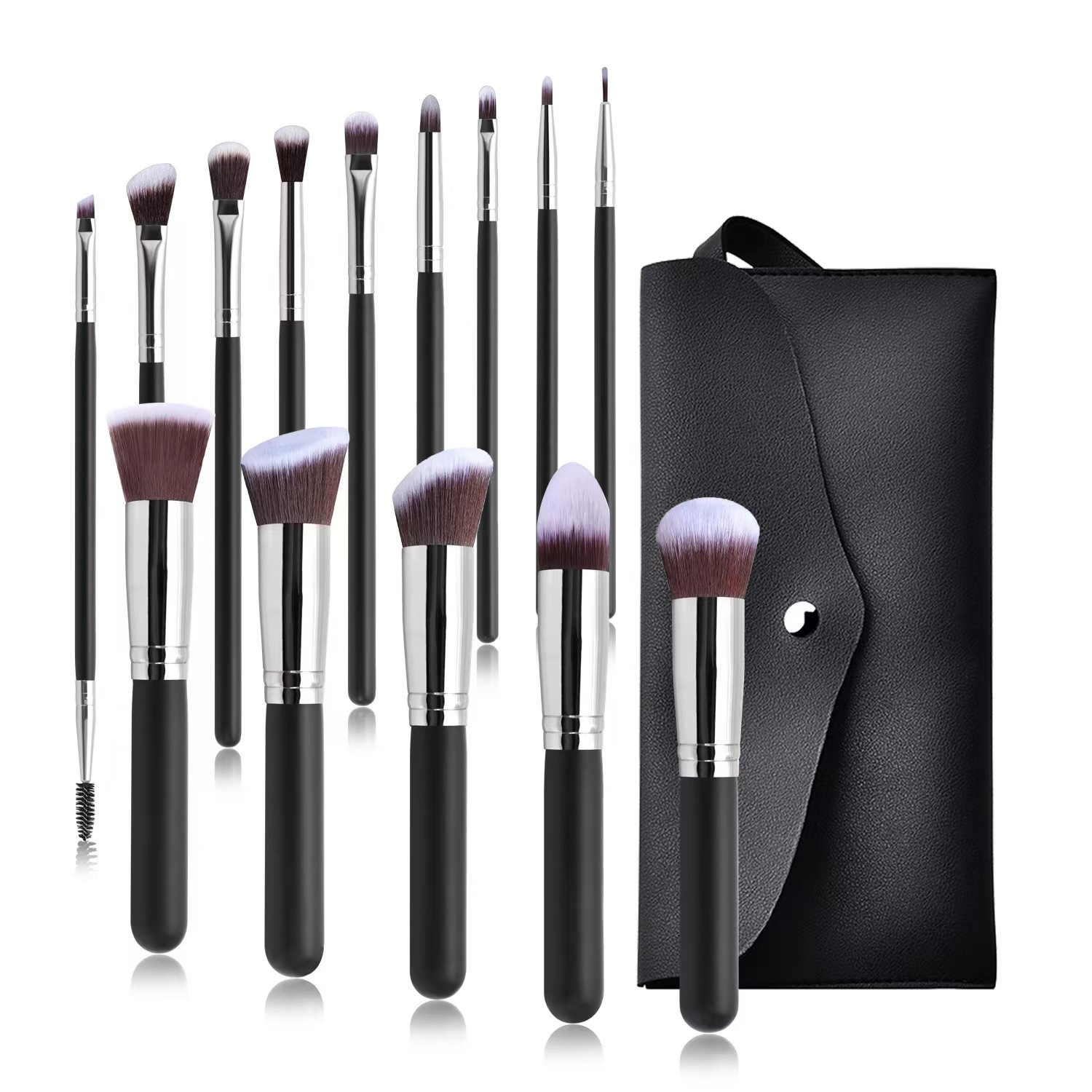 Brand high quality makeup brushes 14pcs/set brushes with PU bag professional foundation blush eyeshadow brush multifunctional beauty makeup z2505274