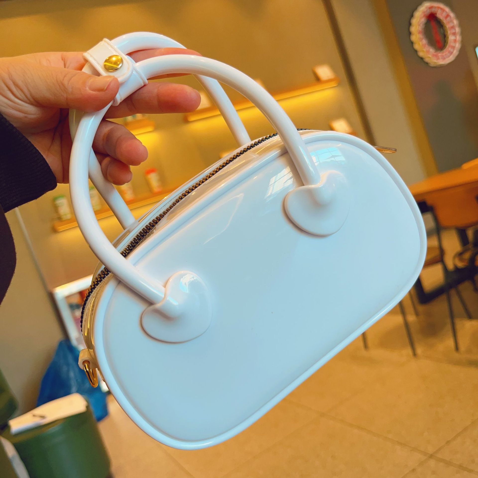 New bag 2025 jelly summer candy color shoulder patch designer mini fashion high-end retro versatile handbag armpit bag