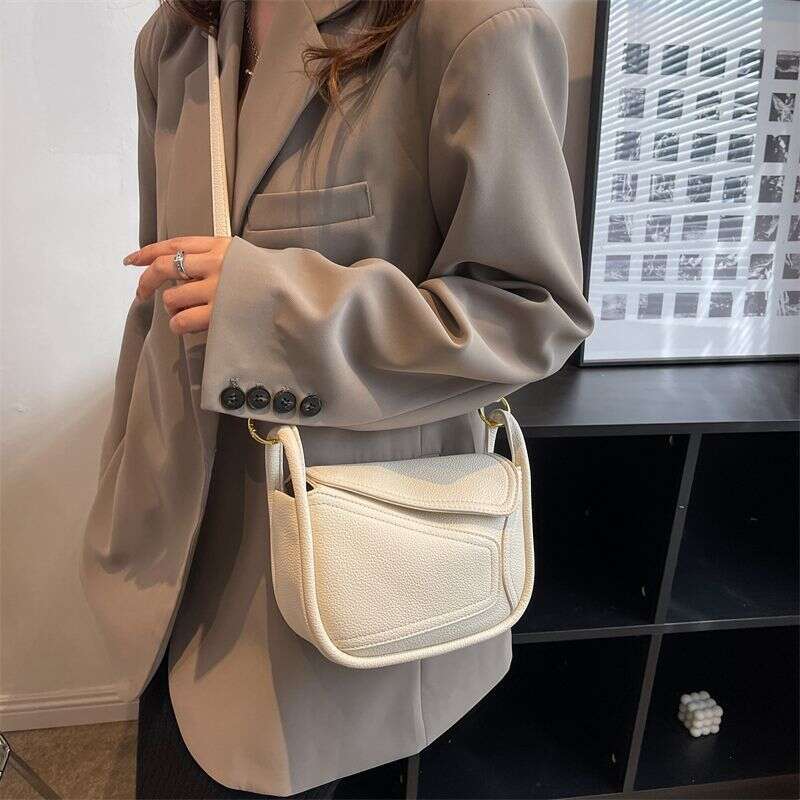 niche design geometric women's high-end feeling armpit fashionable dumpling bag versatile single shoulder crossbody bag
