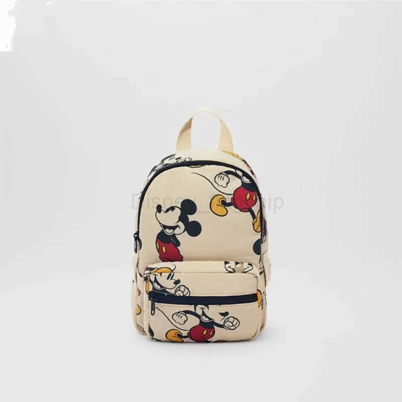 Disney New Fashionable Mickey Mouse Pattern Childrens School Bag Cute Mickey Print Lightweight BackpackXJ250515