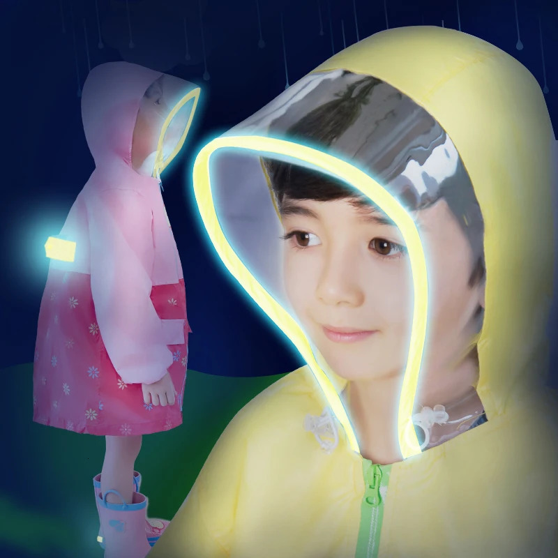 Baby Raincoat Children Monkey Rain Poncho Kindergarten Boys Girls Waterproof Jacket Camping Travel RainWear With Breathable Mesh 250515
