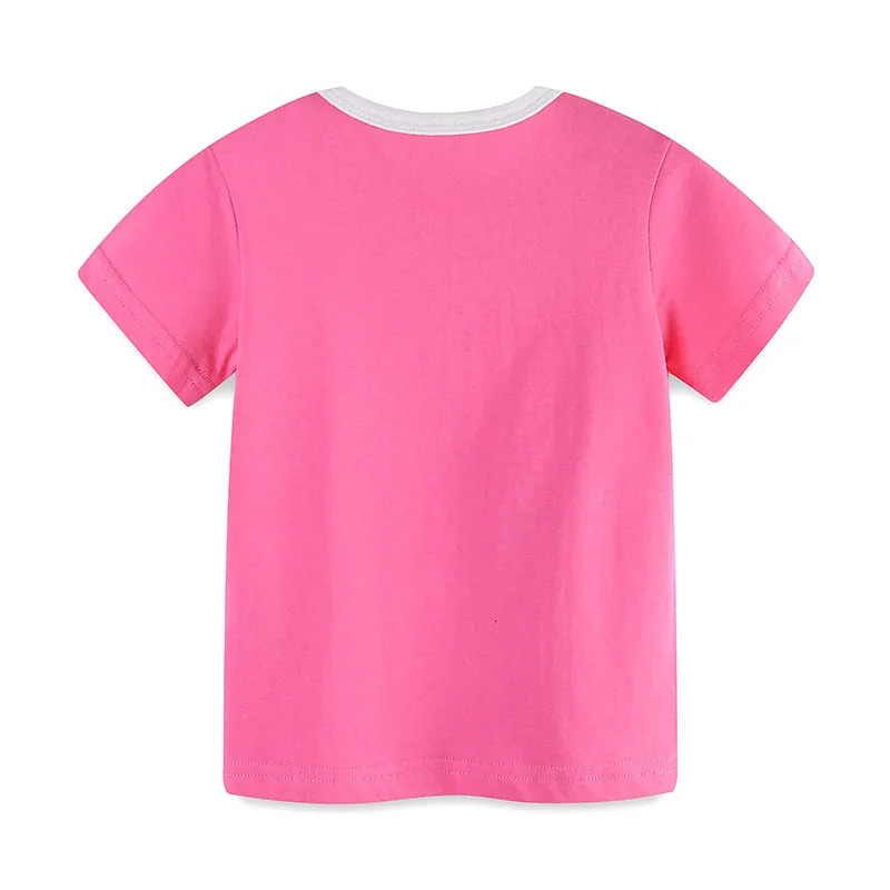 Little maven Kids Clothes Tops Korean Teenagers Baby Girls Blouses T-shirt Cartoon Hearts Rainbow Cotton Tops Chidlren 250515