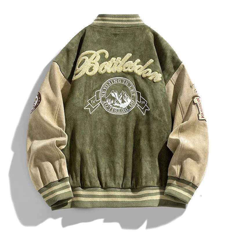 New Baseball Men Fashion Embroidered Jackets Coats High Street Outwear Man Bomber Jacket Hip Hop Clothing Top Designer