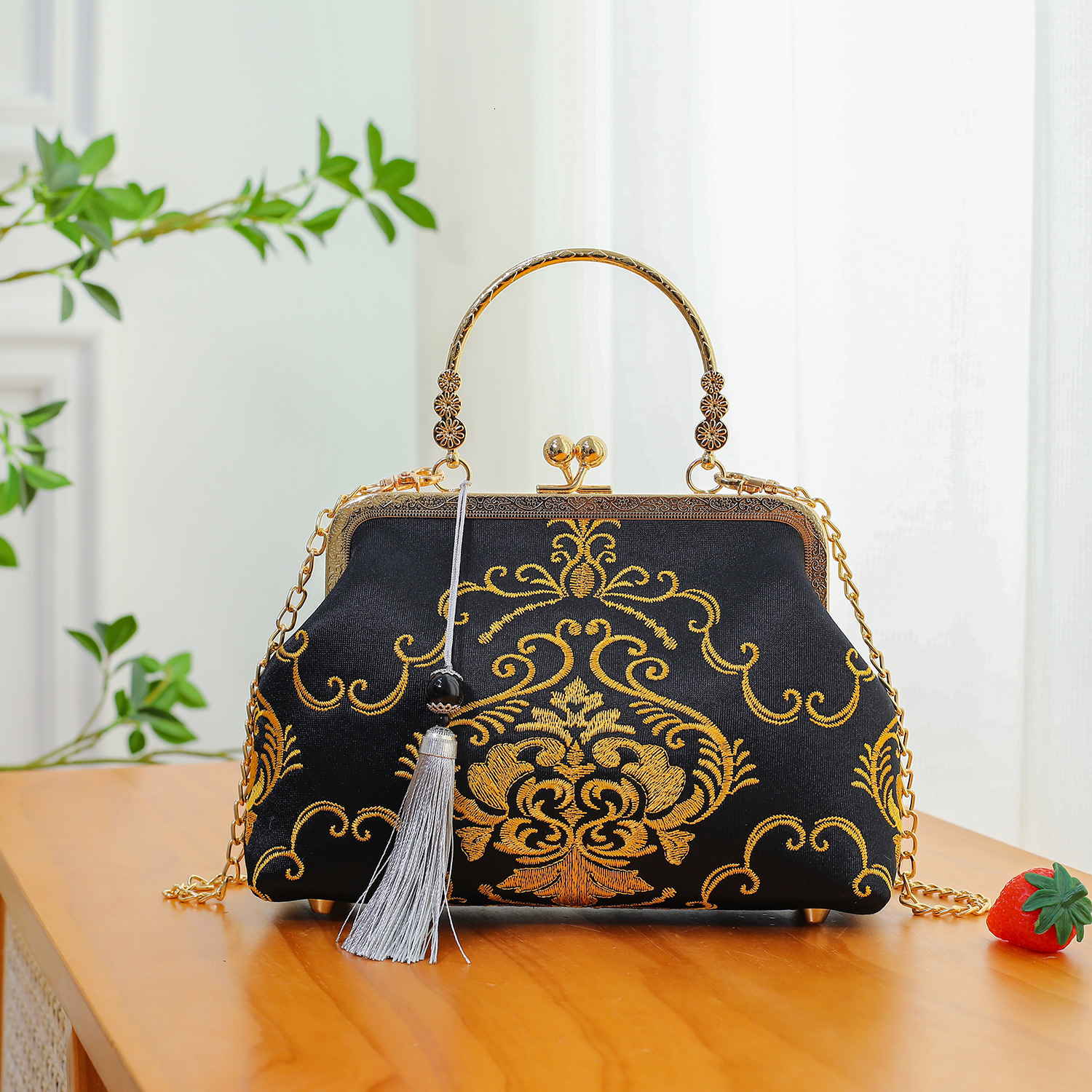 Top quality Brand High Quality Wind handbag, cheongsam womeg live streaming women's single shoulder crossbody bag, hand-held bag New Free Deliver