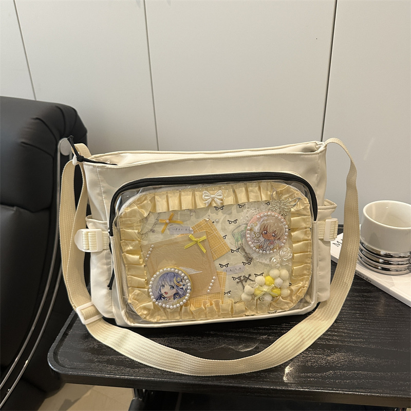 2025 Spring/summer Ins Style Transparent Luxury Bag Campus Versatile Large Capacity Simple Single Shoulder Crossbody New Free Delivery Designer Bag Fo