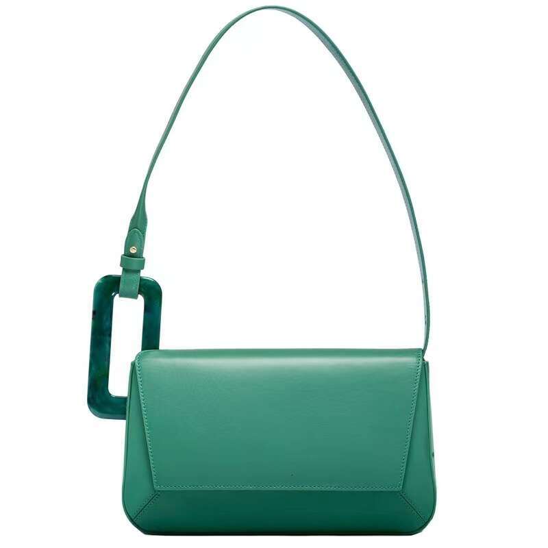 2025 Summer New Niche Design shoulder bag Fashionable And Simple Single Shoulder Trendy Armpit Bag Spliced Contrasting Color Women's Bag