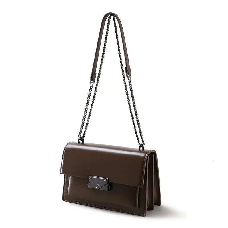 Factory Customized Simple Genuine Leather Women's Handbags High Quality Crossbody Bag Chain Women Shoulder Bags
