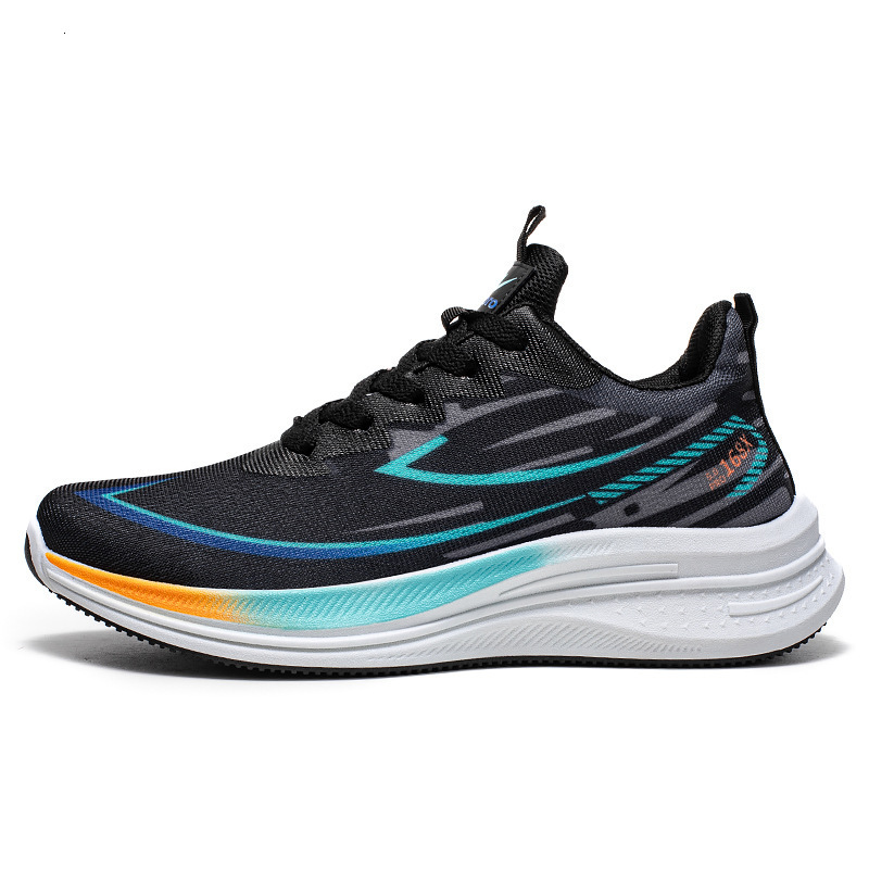 2025 spring/summer new shock-absorbing running for men and teenagers, versatile casual sports shoes, mesh men's shoes