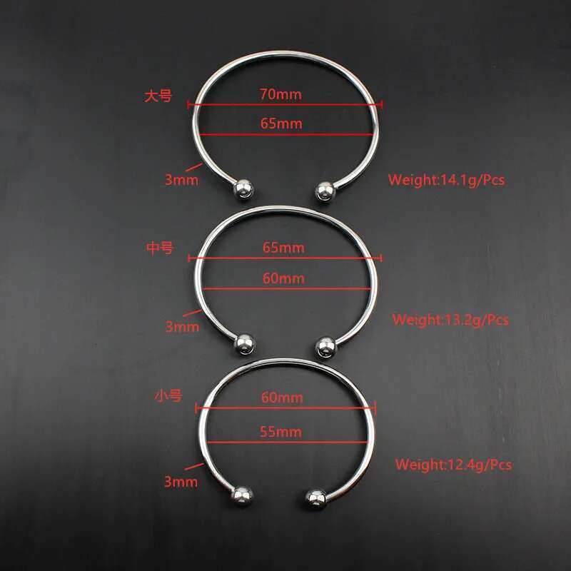 New Fashion Accessories Can Be Freely Diy Open Ball Head Fine Polishing With Thread Waterproof Metal Stainless Steel Bracelet