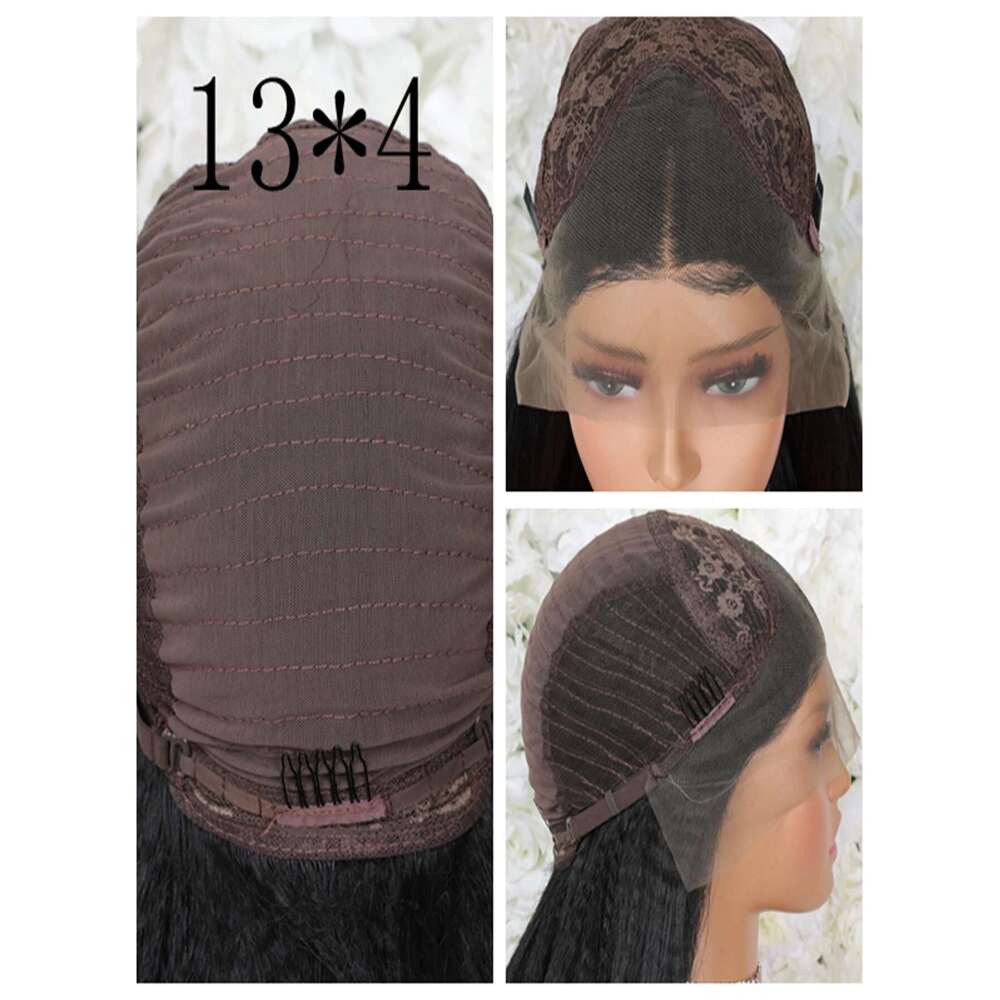Natural Black Color Short Bob Cut 13X4 Lace Frontal Synthetic Wig For Women Deep Curly Preplucked With Baby Hair Cosplay Daily
