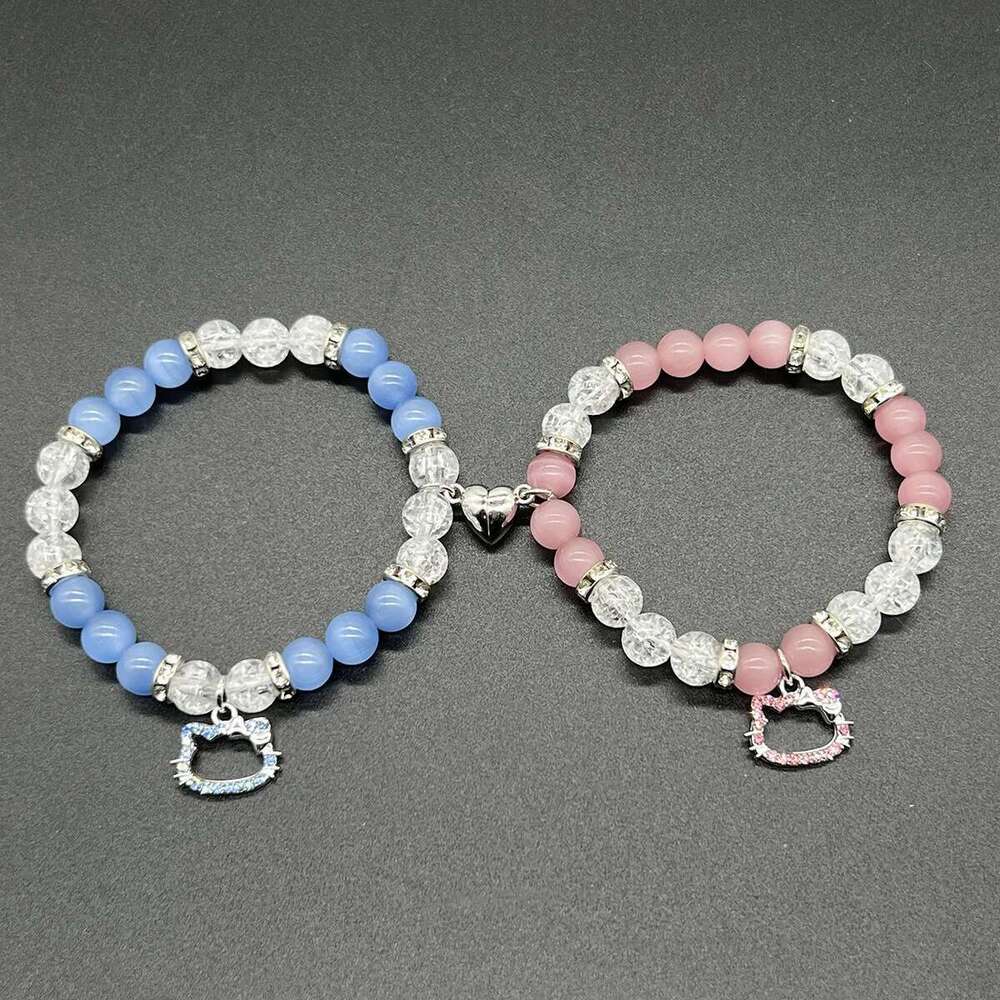 Halloween Bat Hello Cat Friendship Matching Bracelets Couple Best Friends Bff Spider Bracelet Jewelry For Women