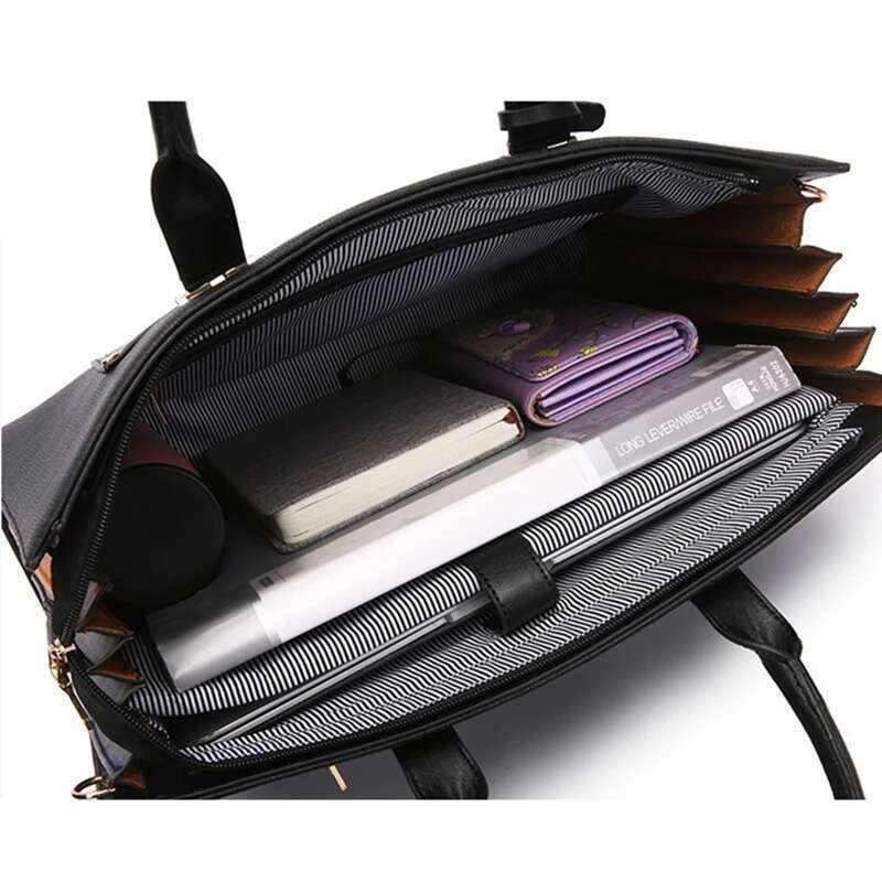 MOTAORA 2025 New Women Handbag Fashion Leather Shoulder Ladies Large Capacity Messenger Bags Laptop Bag For 14" Book Air