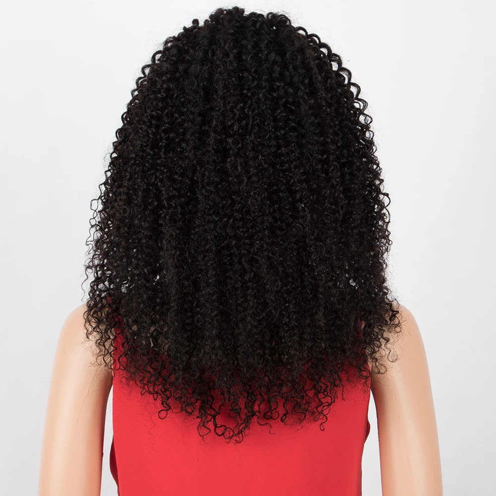 Kinky Curly Human Hair Headband Wig For Black Women 150% Density Brazilian Remy Full Machine Made Hair 250512