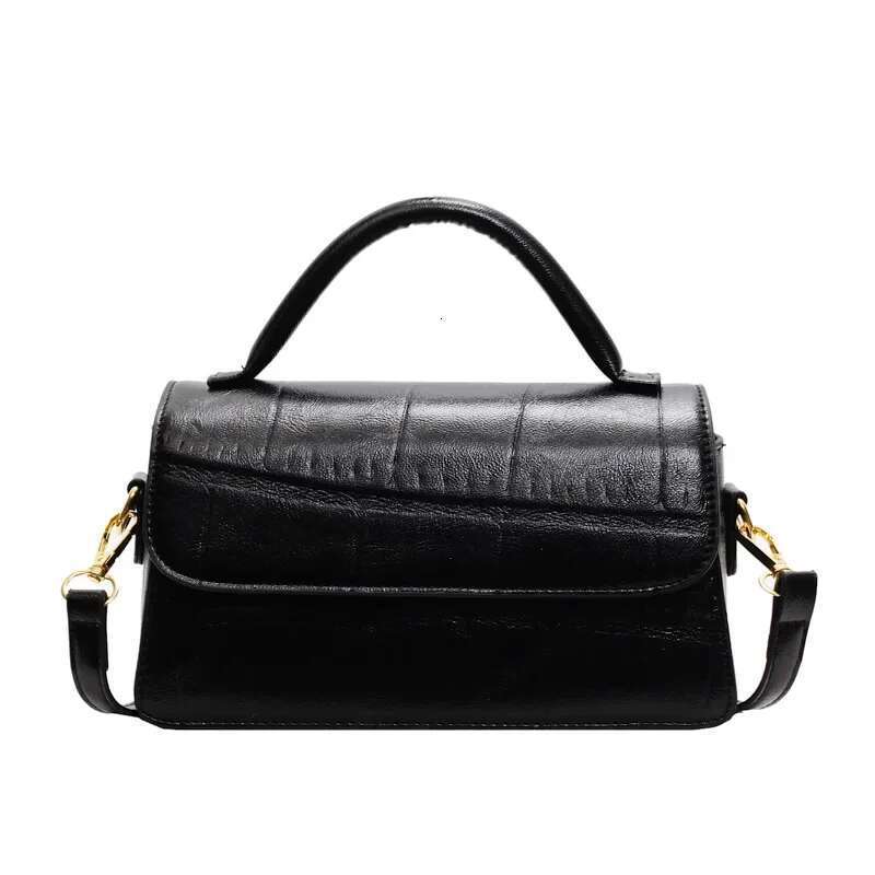New In 2025: Women's Stylish Small Square Messenger Bag - Stone Pattern, Solid Color, Portable & Versatile For Commuting