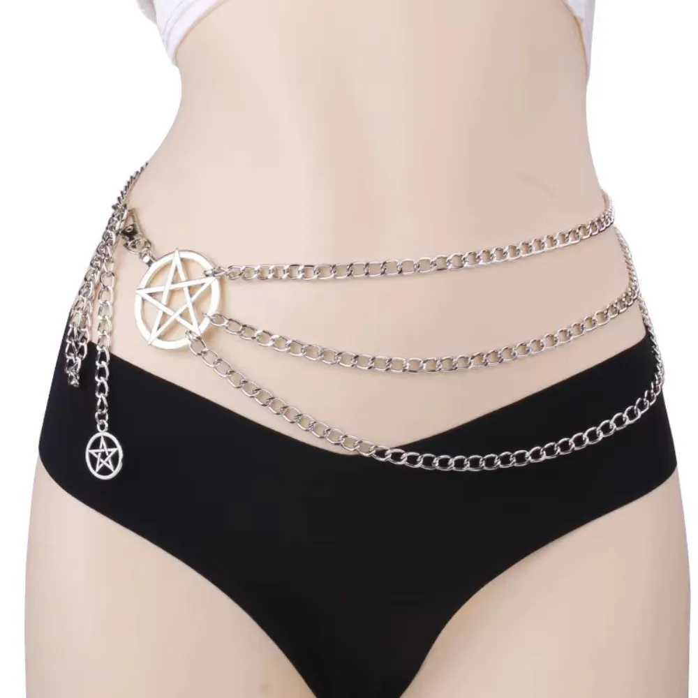 Vintage Alloy Womens Belt Chain Womens Fashion Versatile Niche Design Tie Belt Chain LR1774 Y250515