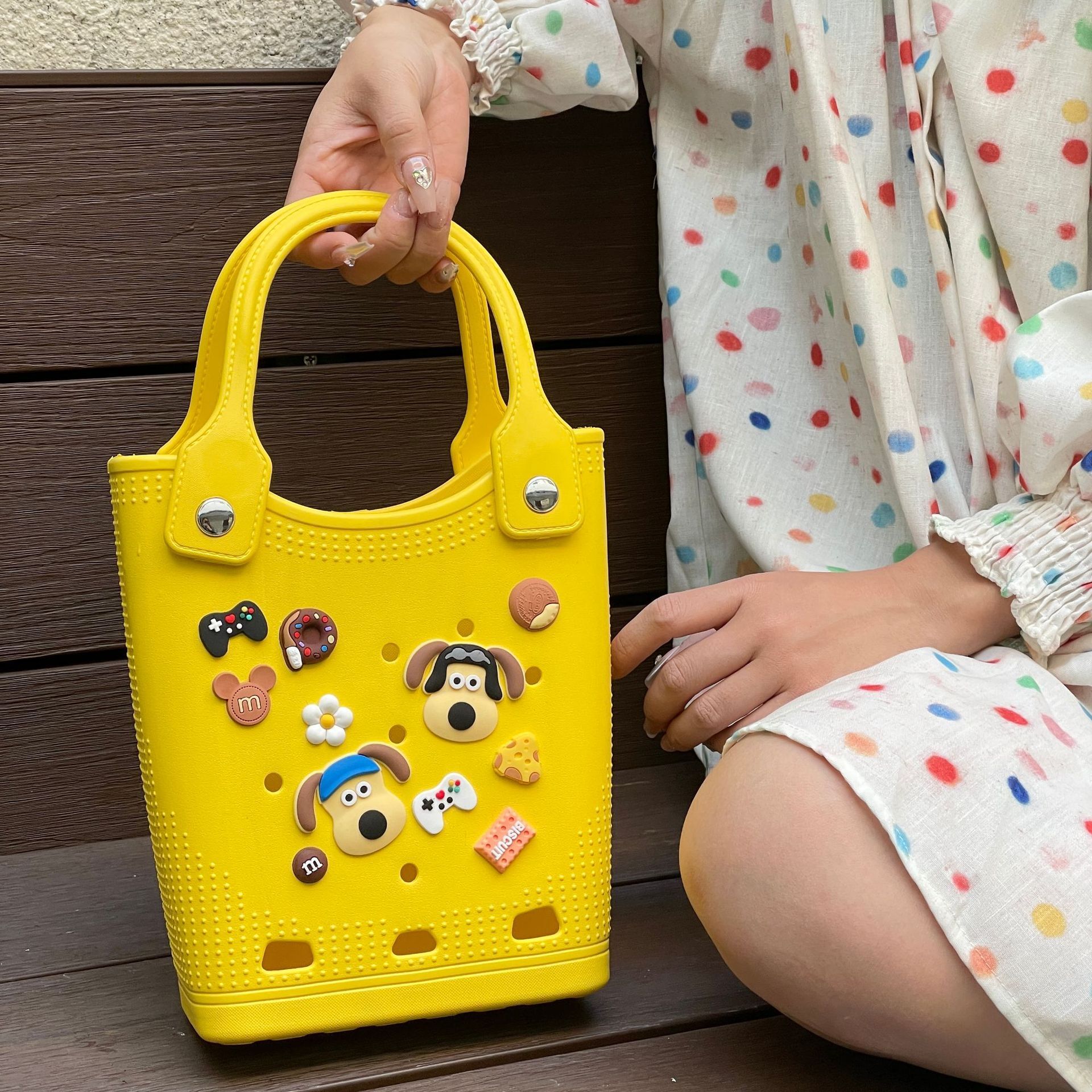 2025 New EVA Cave Bag Summer Seaside Waterproof Detachable DIY Handbag For Going Out