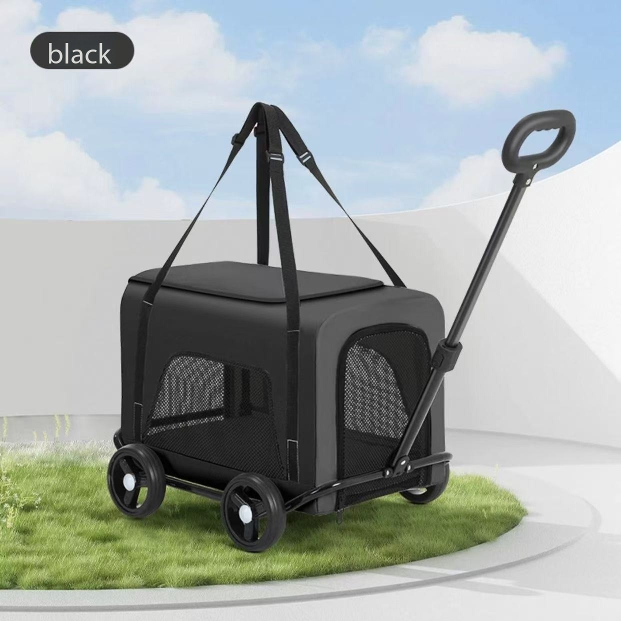 Pet Cart, Dog, Cat, Teddy, Baby Cart, Outdoor Small Trolley, Car Rental, Lightweight and Foldable