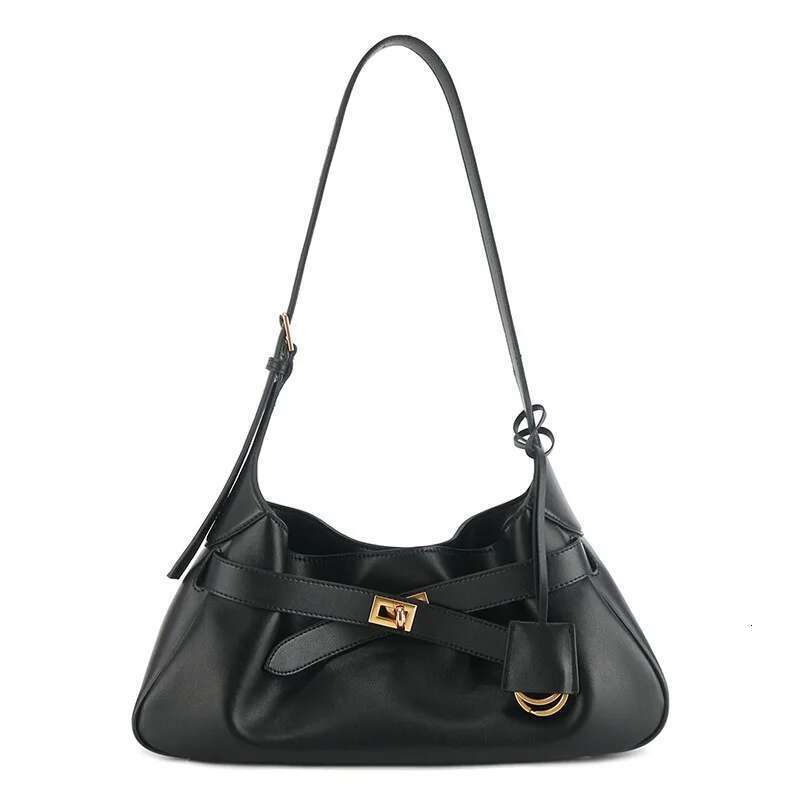 High Quality Designer Bags New Shoulder Armpit Locomotive Cowhide Black Gold Sier Buckle Portable Large-Capacity Commuter Casual Women Bag Luxury Bag