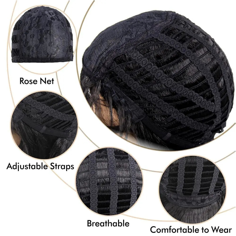 Synthetic 1920s Wig for Women Short Finger Wave Party Natural Hair Full Halloween Retro Cosplay Party Daily Costume Flapper Wig 250512
