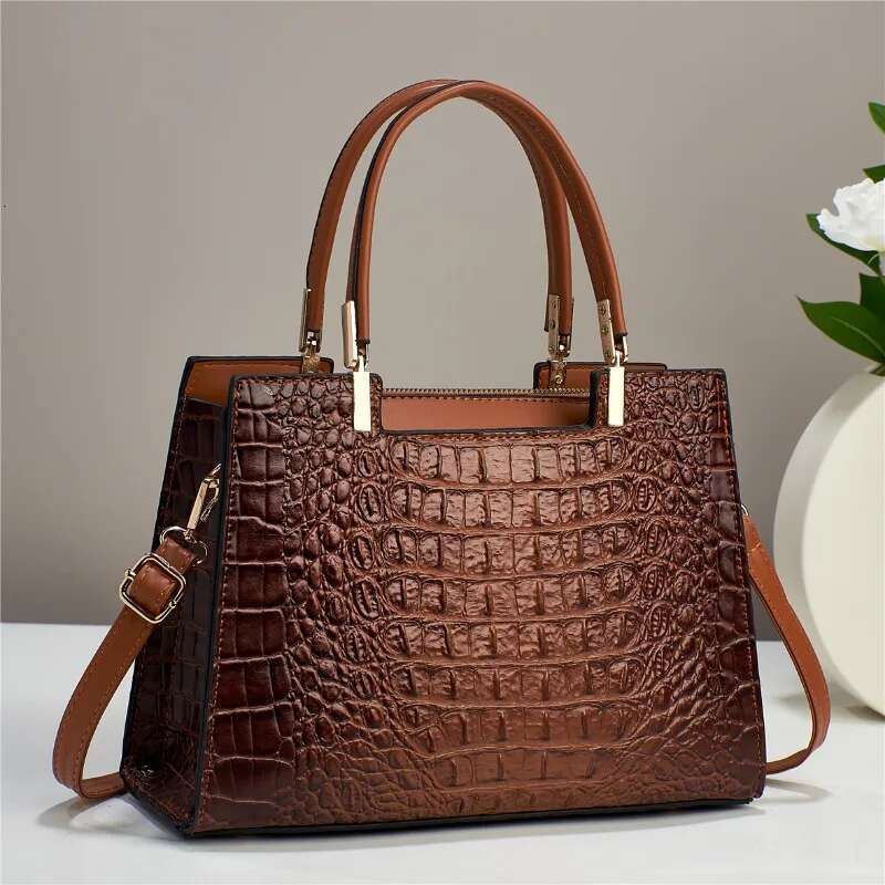 Brand Shoulder Bag High Quality Crocodile Patterned Crossbody Bags For Women Handbag Ladies Casual Tote Sac
