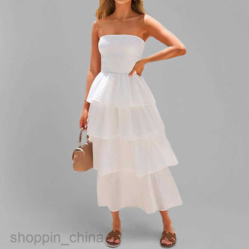 Women Dresses Spring New Women's Clothing Elegant Skincare Solid Color Long Dress for Women
