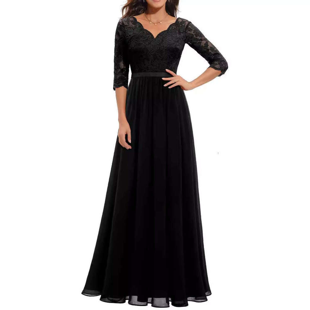 White Dress Maxi Dress 6 Colors, 4 Sizes, New Hot Selling Dresses With Lace Patchwork, Long Waist Collection, Noble Dress, Dress KQ