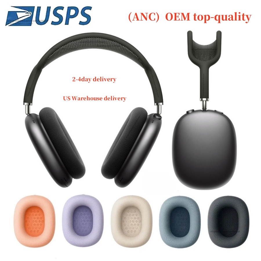 USA Delivery for airpods Max 2 ANC Noise Canceling Headphones Accessories Transparent Silicone case airpodspro max 2 3 4 Headphone Smart Case popup Protective Case